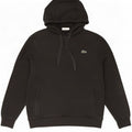 Felpa con cappuccio da uomo Lacoste taglia 4 media in cotone nero