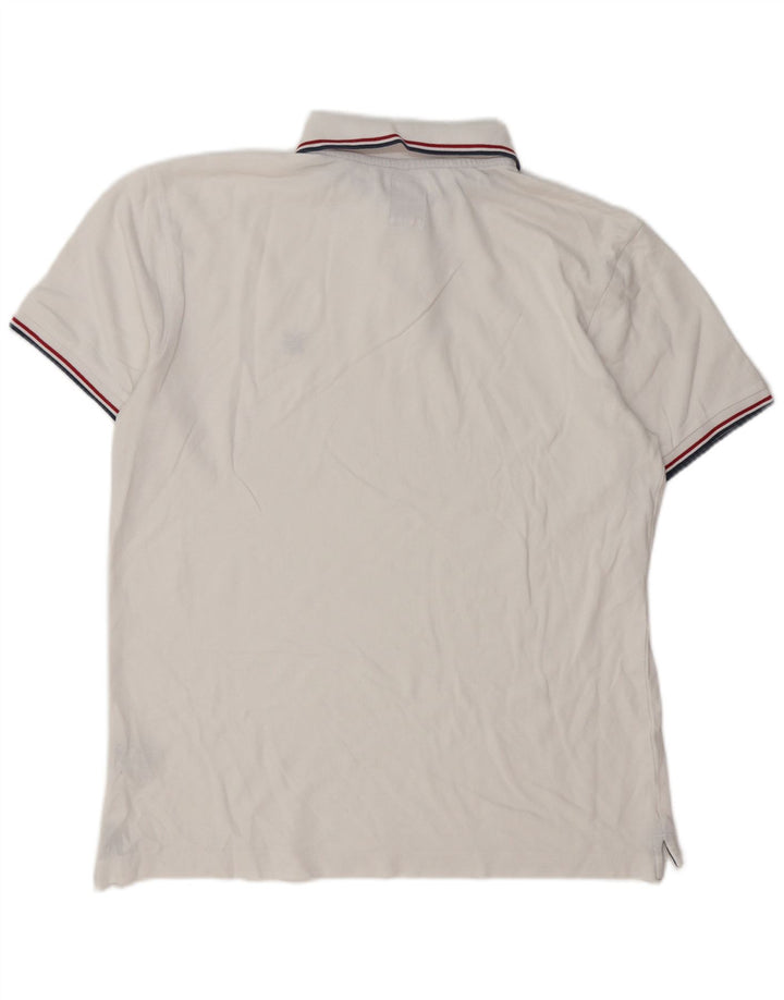 Crew Clothing Polo da uomo in cotone bianco medio