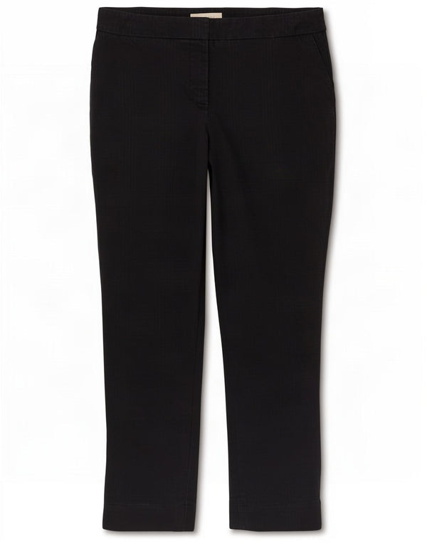 Pantaloni corti dritti da donna Hobbs UK 10 piccoli W27 L24 cotone blu navy