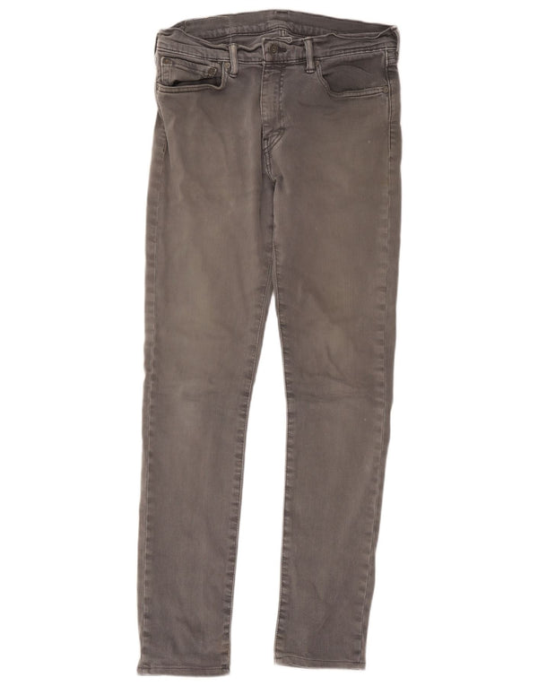 Jeans skinny da uomo Levi's W32 L34 cotone grigio