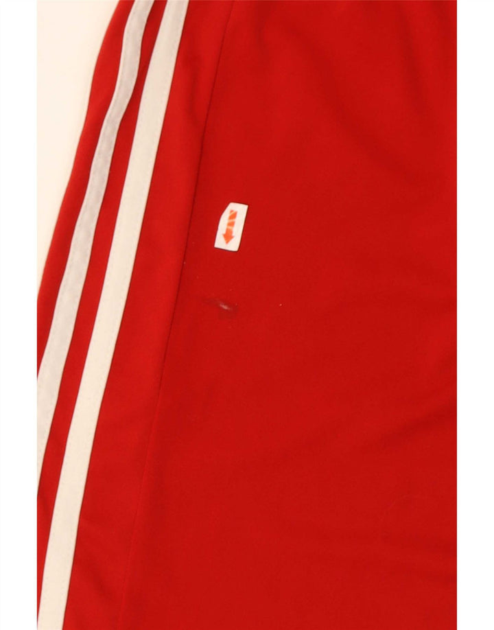 Pantaloncini sportivi Adidas Climalite da uomo in poliestere rosso medio