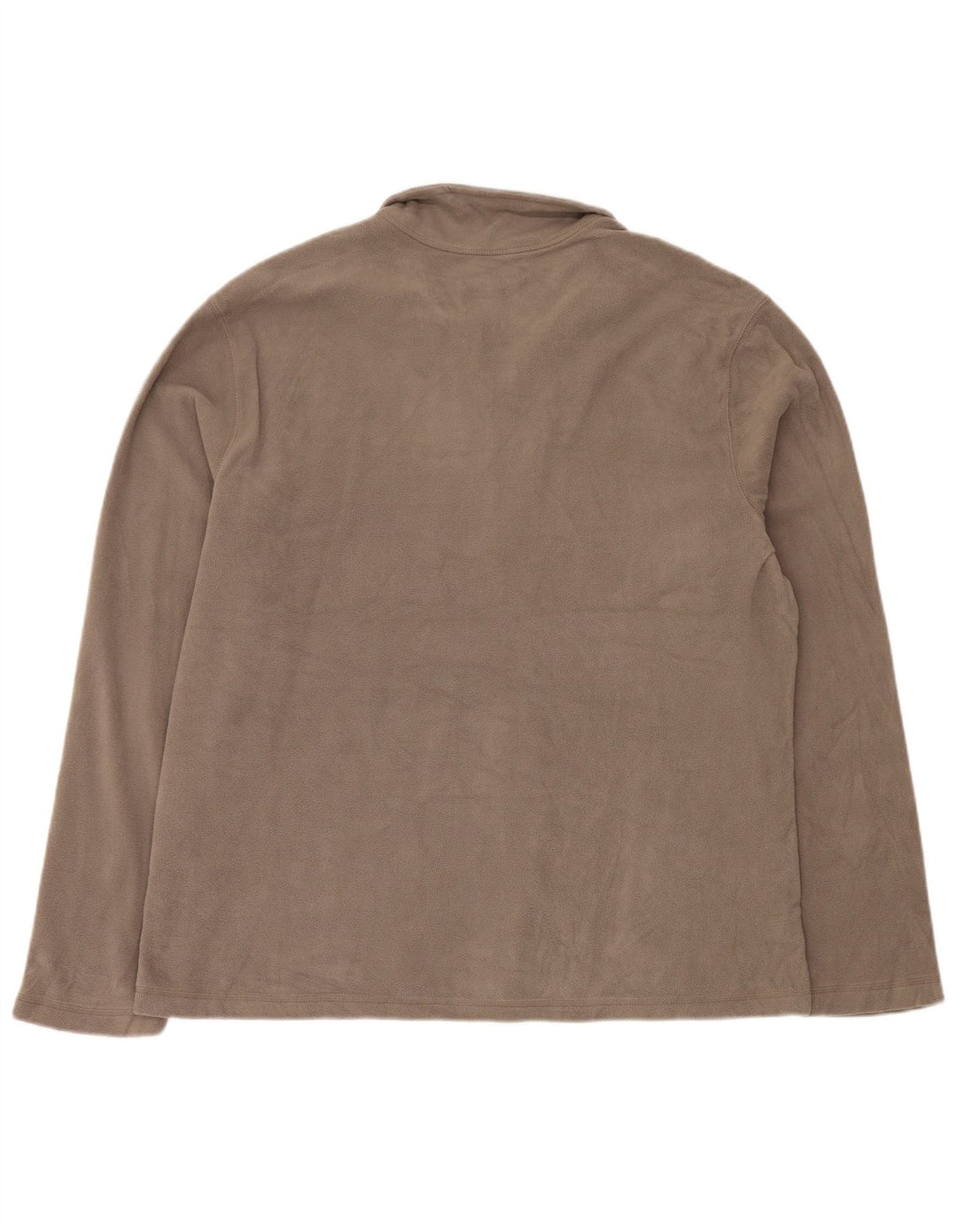 EDDIE BAUER Maglione in pile da uomo con zip e collo XL poliestere grigio