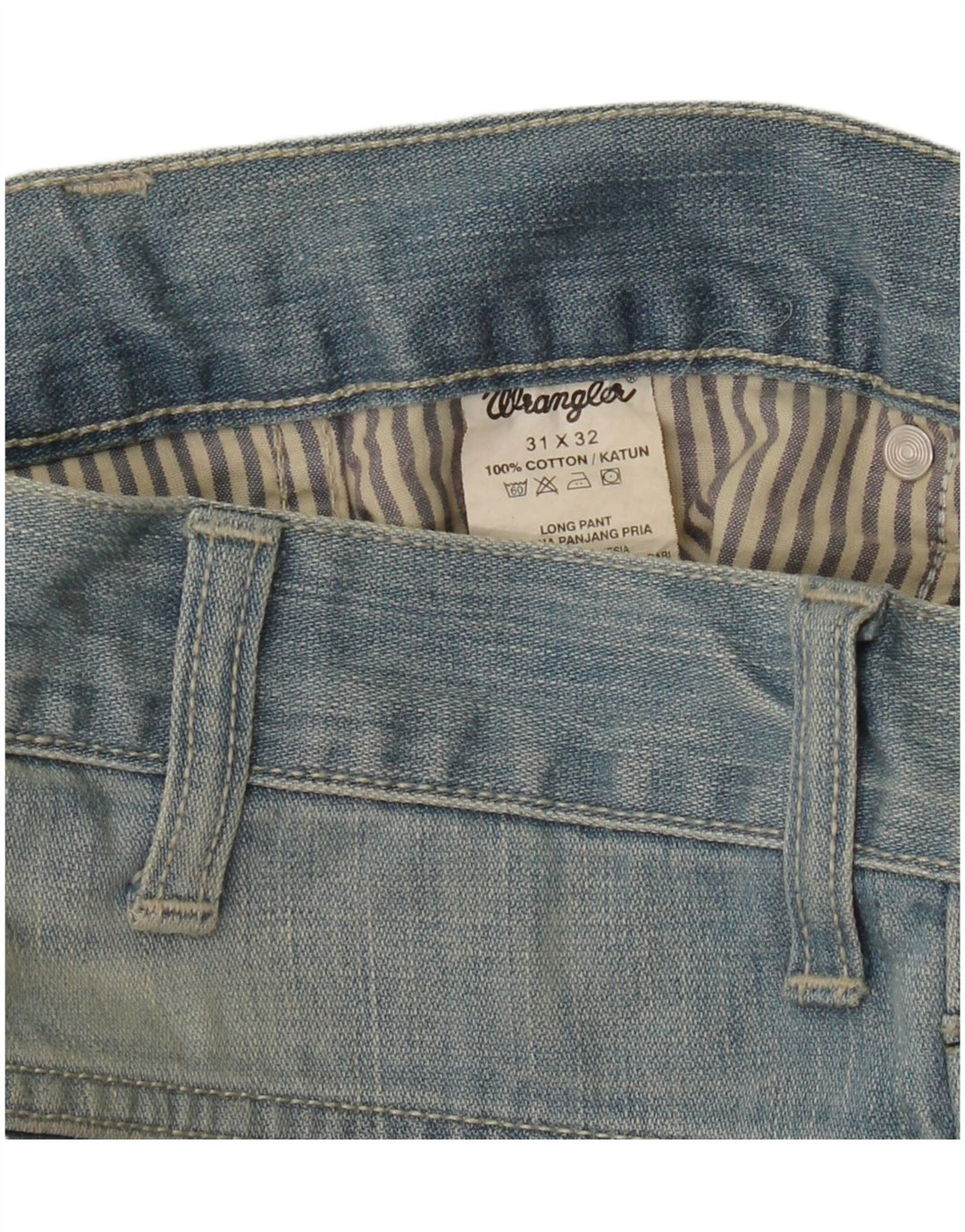Jeans dritti da donna Wrangler W31 L32 cotone blu