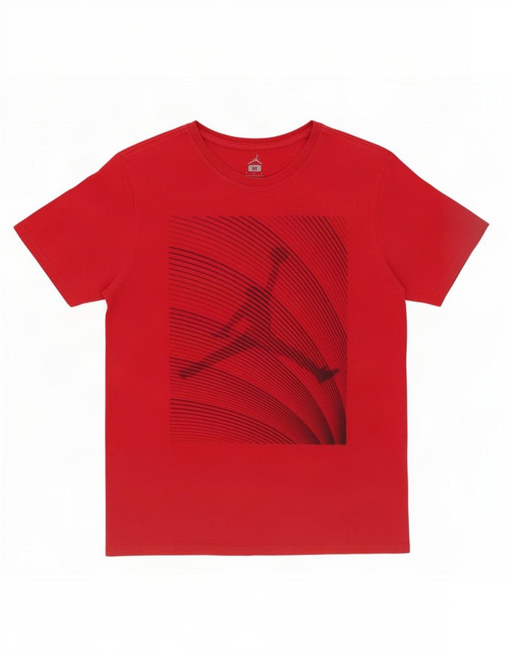 T-shirt grafica da uomo Jordan Top in cotone rosso medio