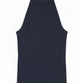 Top alla caviglia da donna Zara UK 8 piccolo in viscosa blu navy