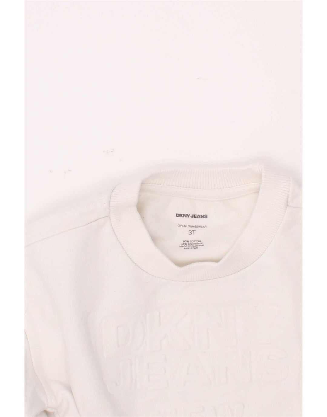 Felpa con grafica Dkny per ragazzi, 2-3 anni, cotone bianco