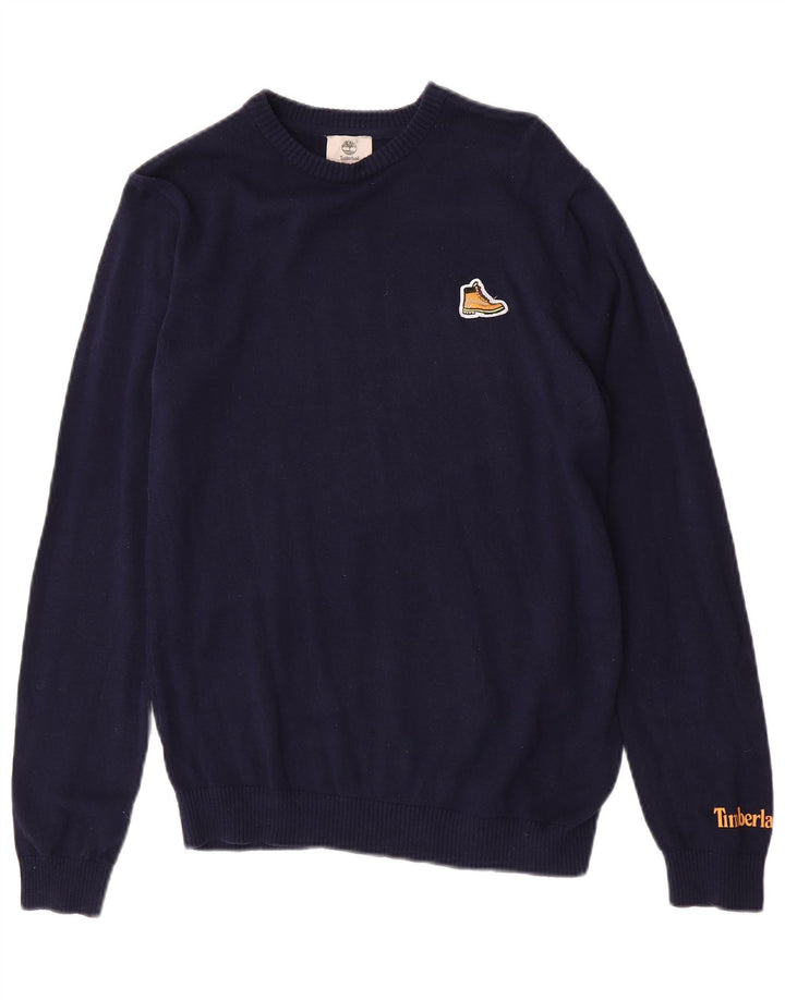 Maglione maglione girocollo da ragazzo Timberland 15-16 anni medio blu navy