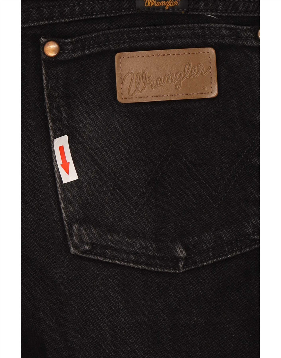 Jeans dritti da uomo Wrangler W29 L30 cotone nero