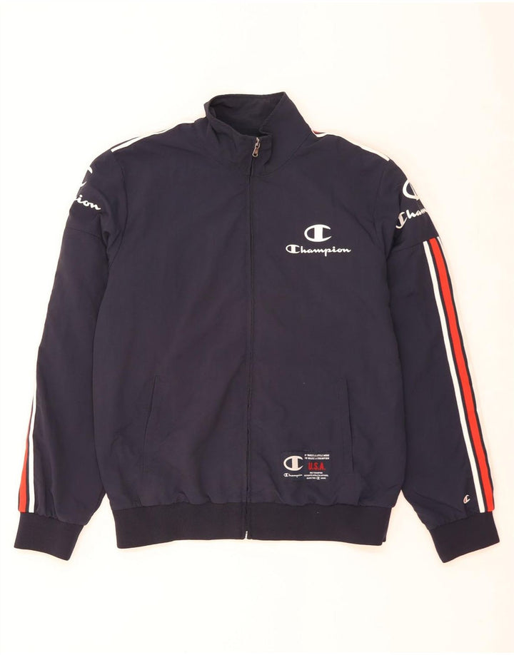 CHAMPION Giacca da tuta grafica da uomo medio blu navy