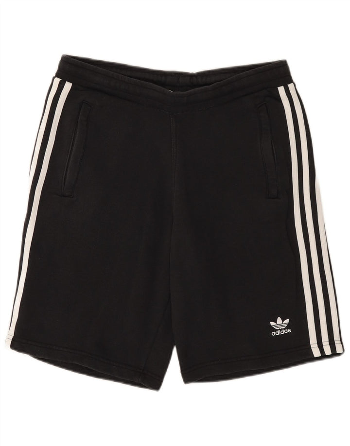 Pantaloncini sportivi da uomo ADIDAS medio cotone nero
