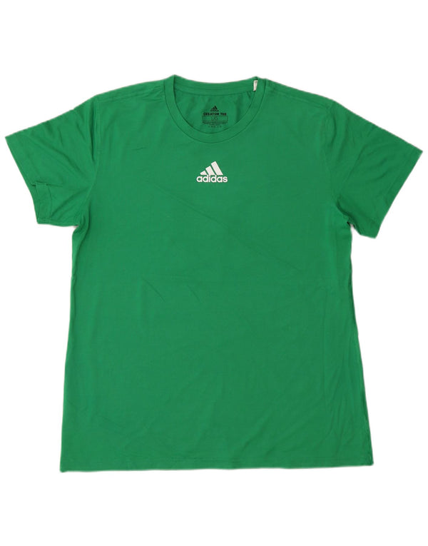 T-shirt ADIDAS da donna Climalite Top UK 16 Large Verde Poliestere