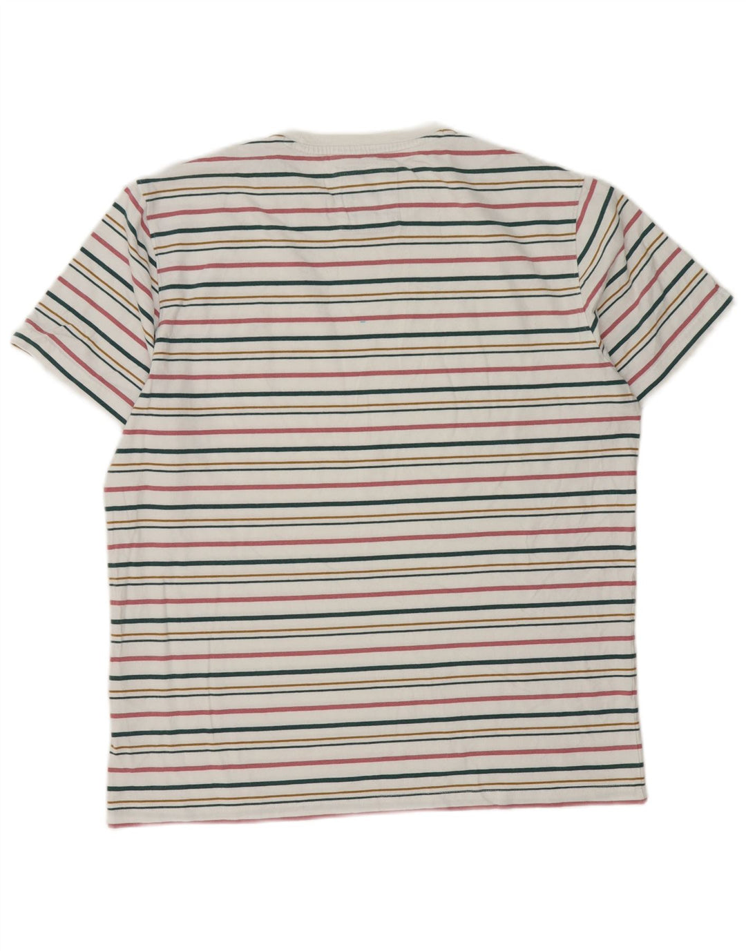 Crew Clothing T-shirt da uomo Top grande in cotone a righe multicolori