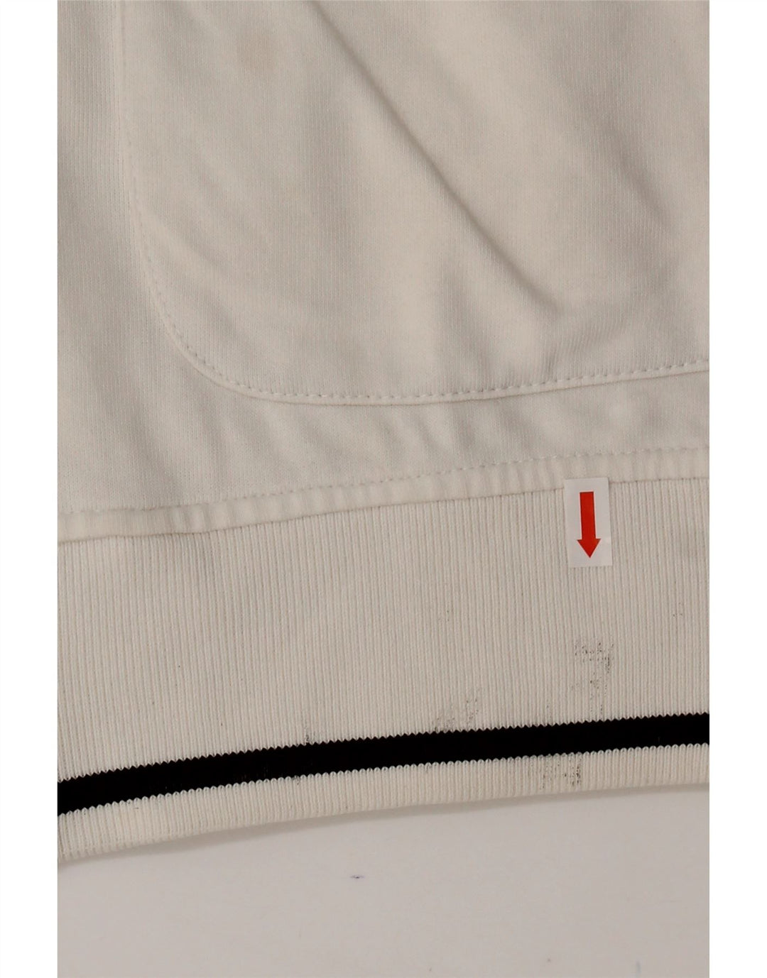 ADIDAS Womens Tracksuit Top Jacket UK 38/40 Medium White Cotton Vintage Adidas and Second-Hand Adidas from Messina Hembry 