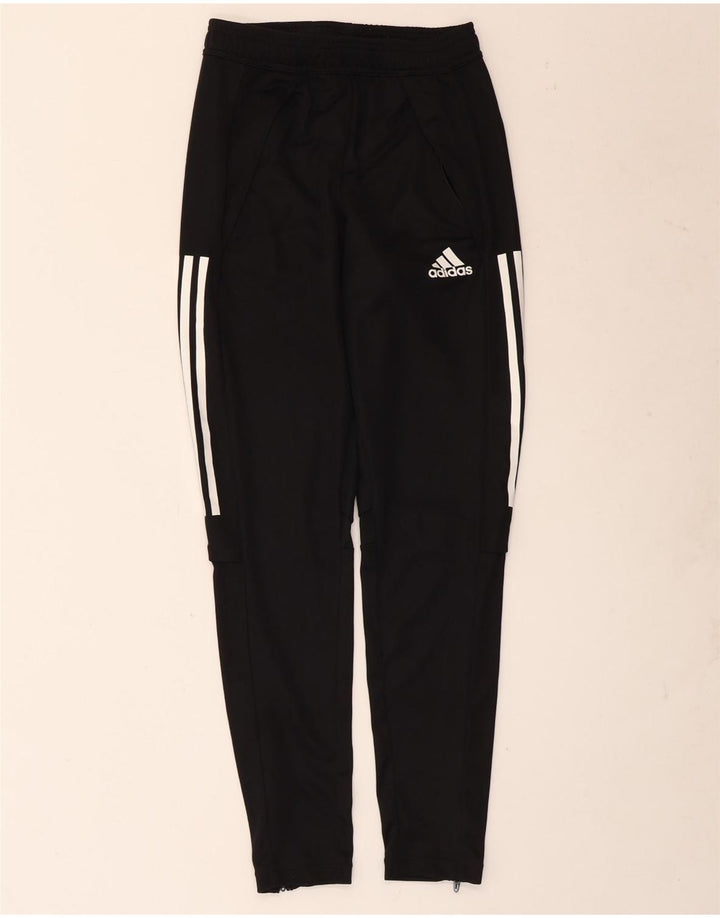 Pantaloni della tuta da donna Adidas UK 4 XS poliestere nero