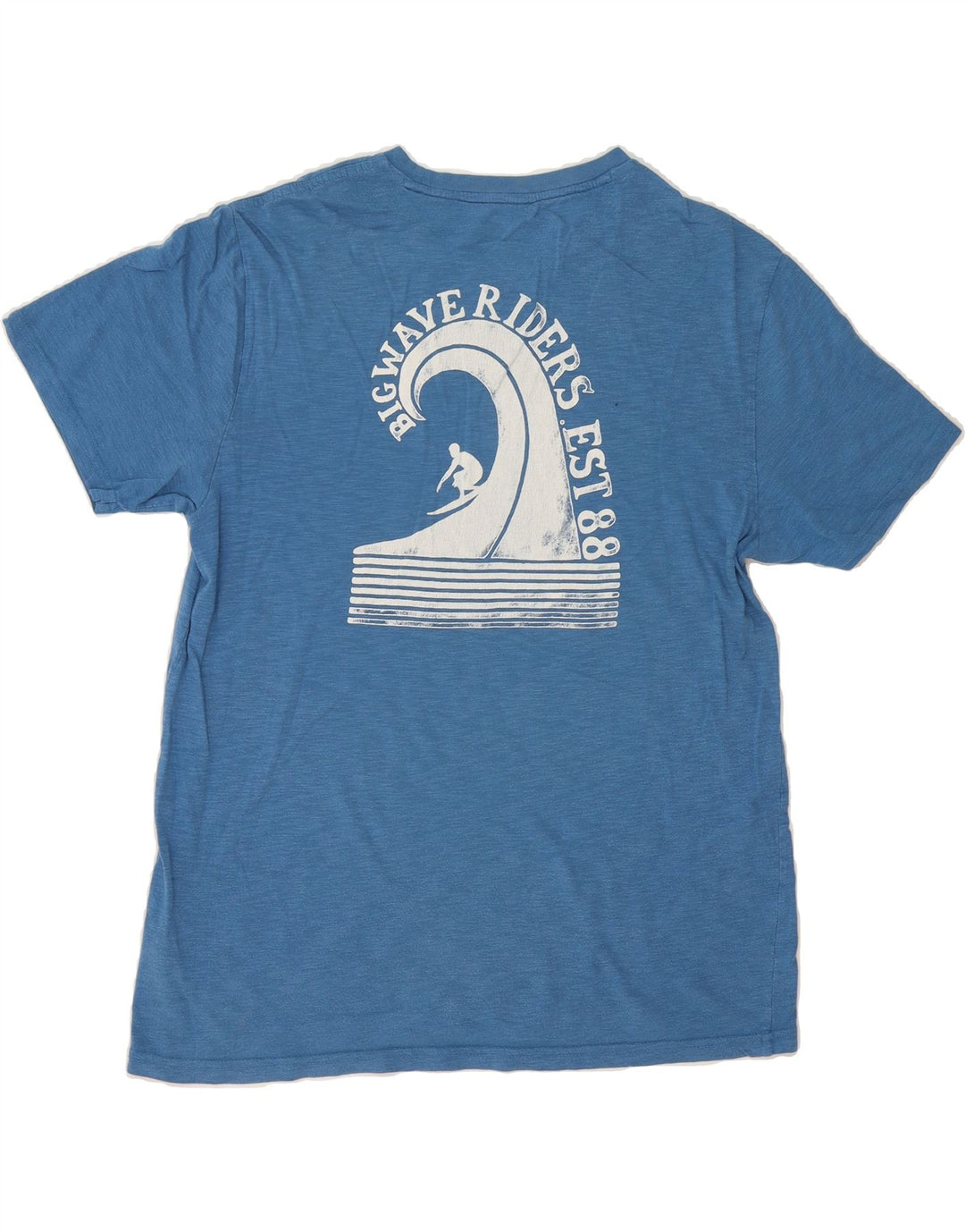 FAT FACE Mens Graphic T-Shirt Top Medium Blue Cotton Vintage Fat Face and Second-Hand Fat Face from Messina Hembry 