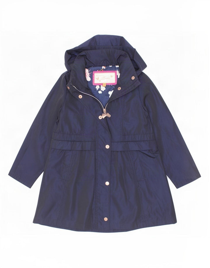 Impermeabile con cappuccio per ragazze Ted Baker 7-8 anni blu navy