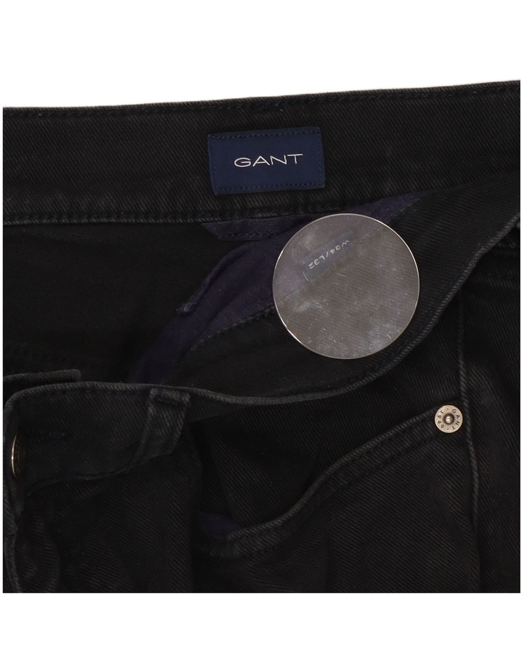 Jeans dritti da uomo Gant W34 L32 neri