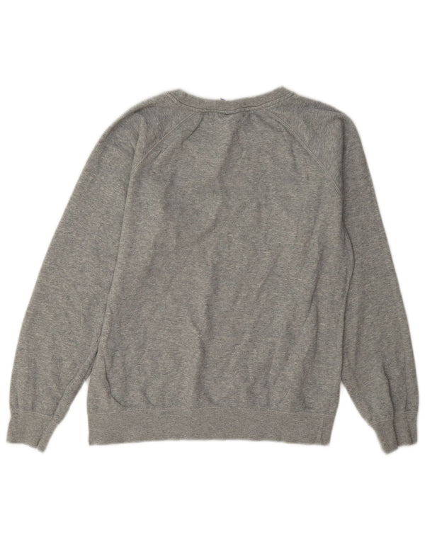 Felpa con grafica da donna Champion, maglione UK 10, piccolo cotone grigio