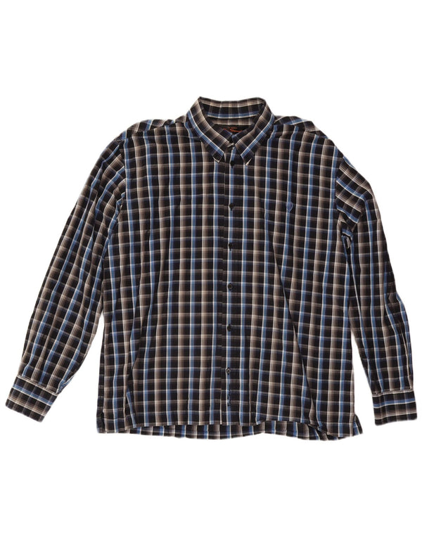 Camicia da uomo Ben Sherman 2XL in cotone a quadri neri