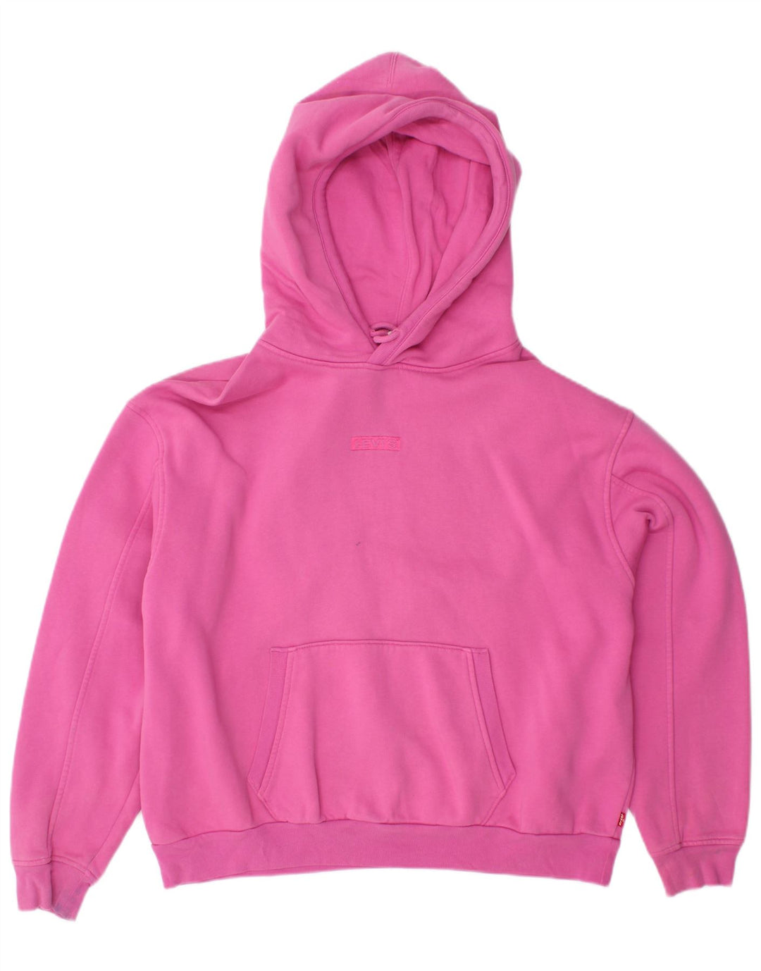 Maglione con cappuccio oversize corto da donna LEVI'S UK 14 Cotone rosa medio