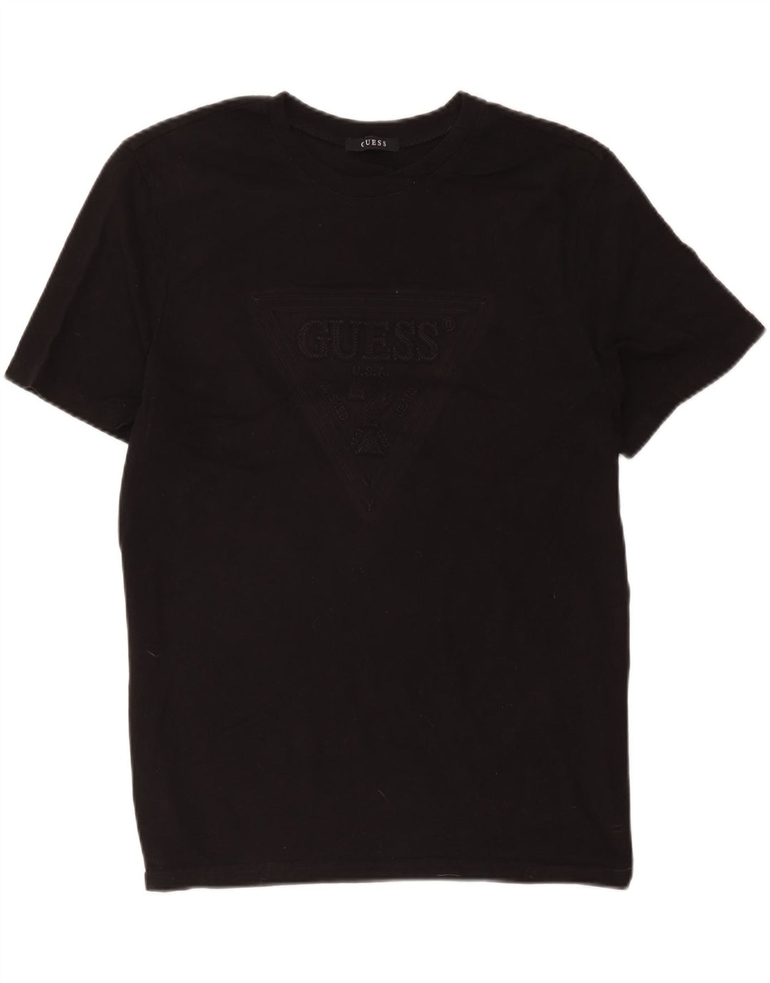 T-shirt grafica da uomo Guess nera media