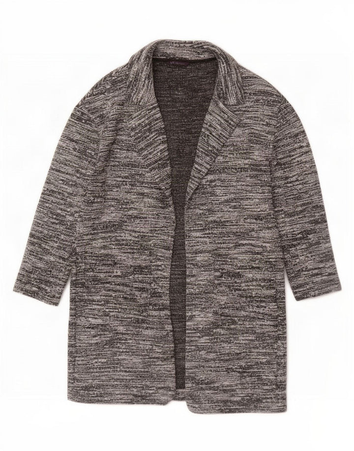 Soprabito manica 3/4 da donna Marks & Spencer UK 10 piccolo grigio chiazzato