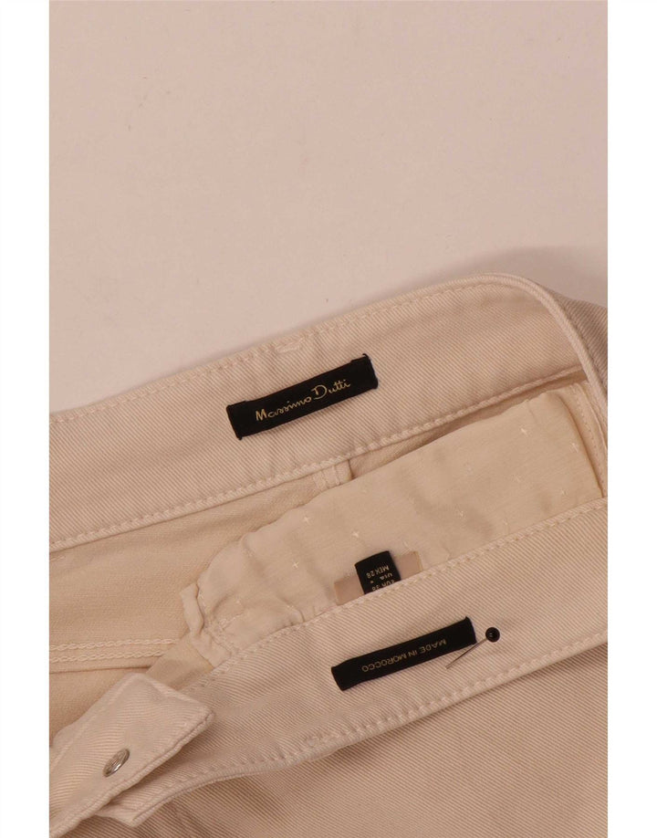 Massimo Dutti Jeans slim da donna EU 38 Small W28 L28 Beige