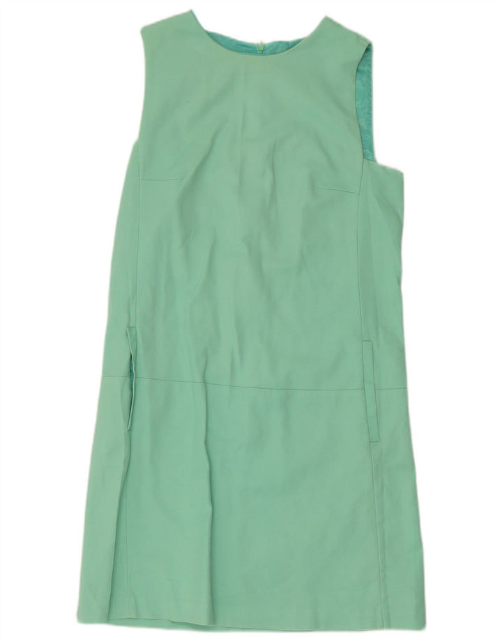 Abito a trapezio senza maniche da donna Zara UK 10 piccolo verde