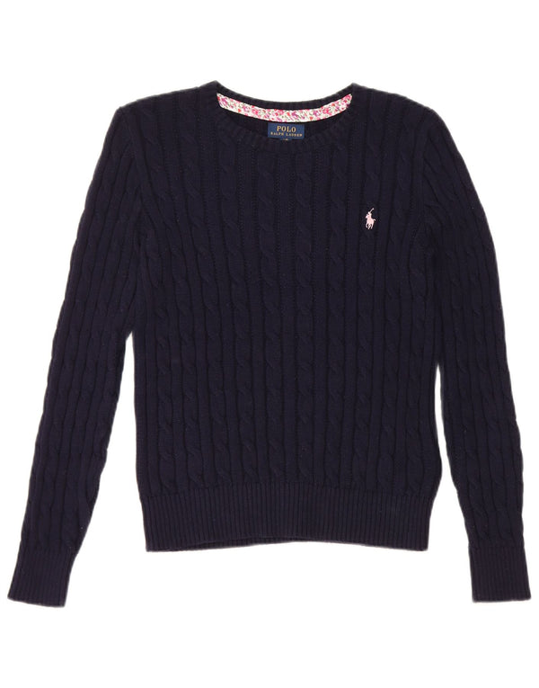 Giacca da ginnastica per ragazze Polo Ralph Lauren 12-13 anni, grande, blu navy