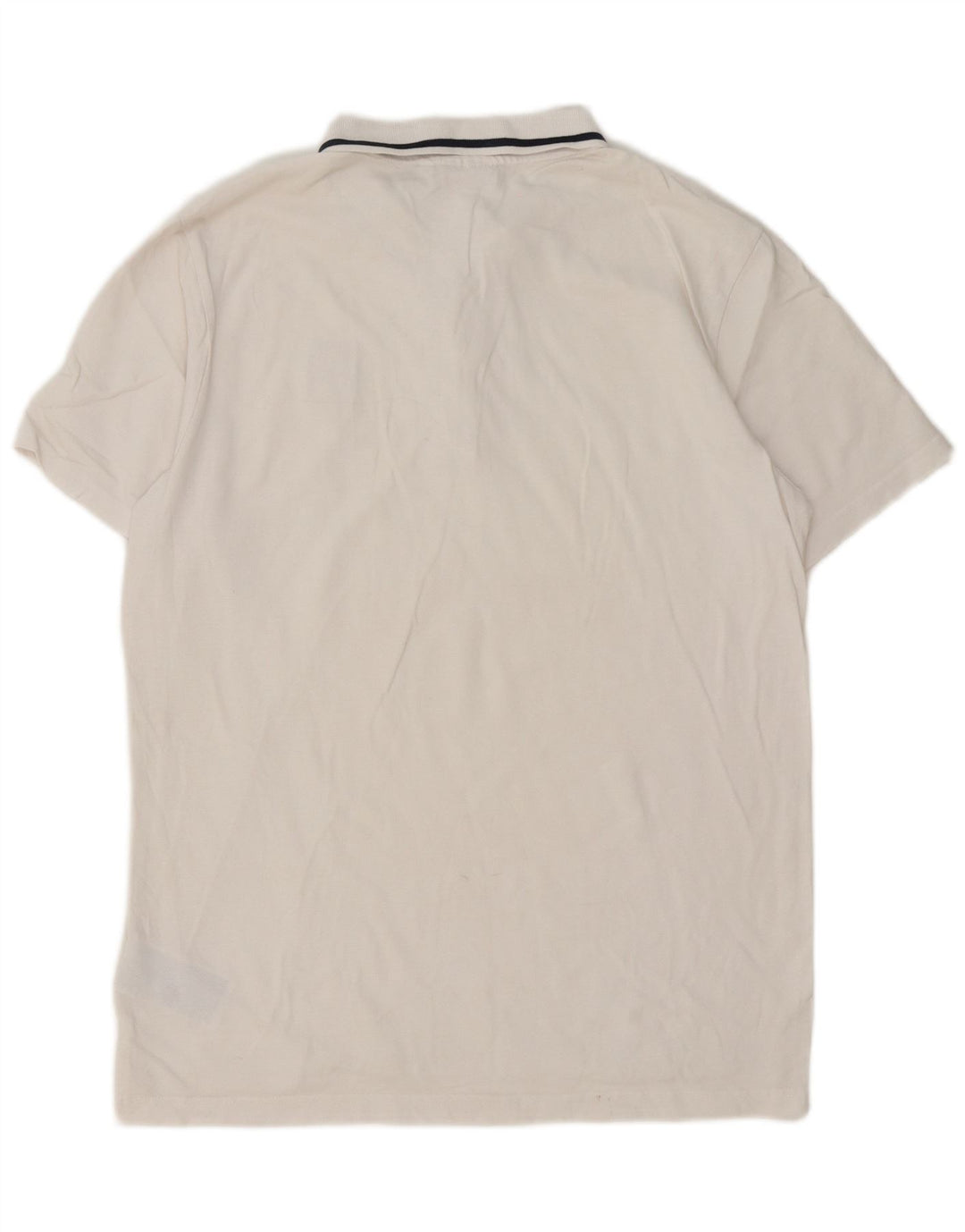 Polo da uomo Fila grande in cotone a righe bianche