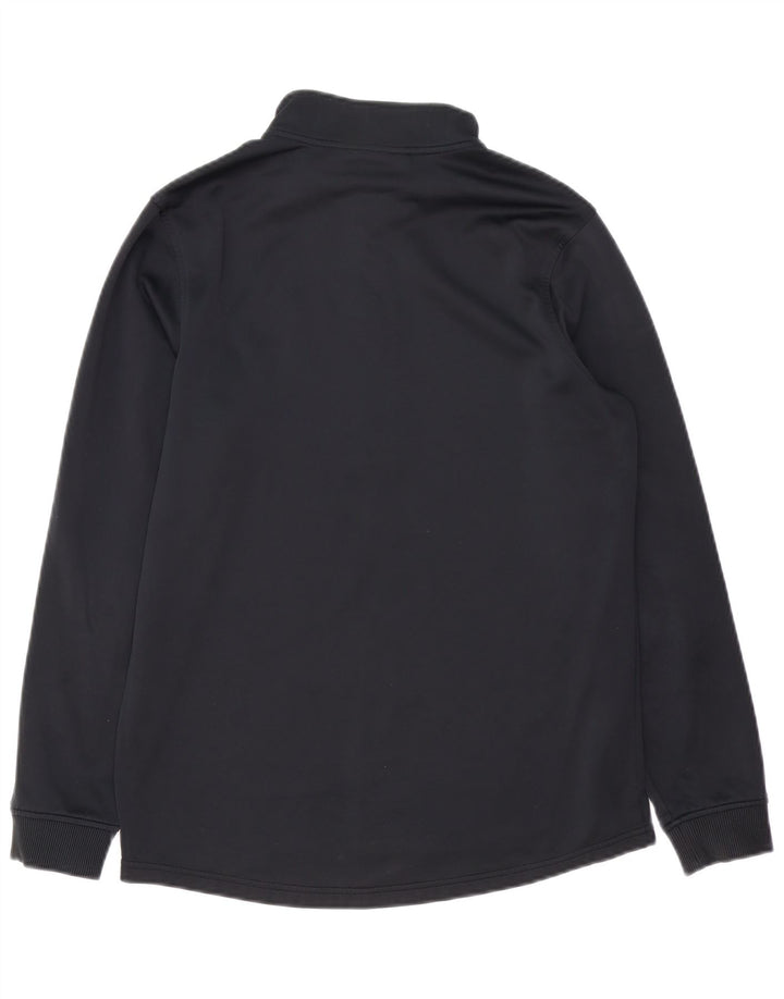 UNDER ARMOUR Felpa da uomo con collo con zip Cold Gear, maglione piccolo nero