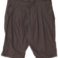 Bermuda Donna Benetton IT 42 Medio W32 Cotone Grigio