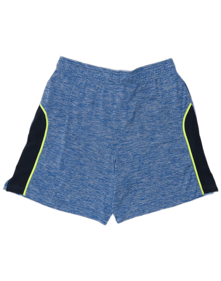 Pantaloncini sportivi da uomo Under Armour in poliestere color block blu medio