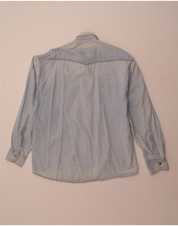 Camicia di jeans da uomo VINTAGE blu medio