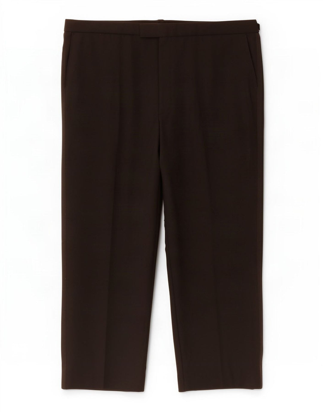Pantaloni da abito dritti da uomo Marks & Spencer W44 L29 poliestere nero