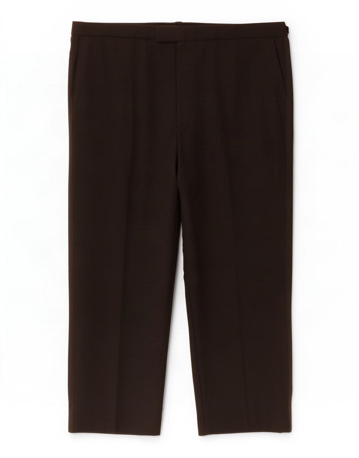 Pantaloni da abito dritti da uomo Marks & Spencer W44 L29 poliestere nero