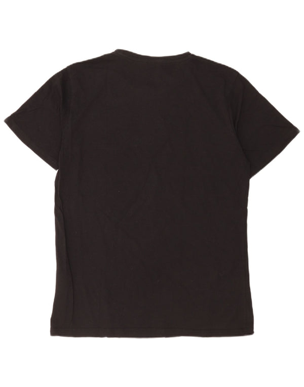 T-shirt grafica da uomo Carrera Top grande in cotone nero