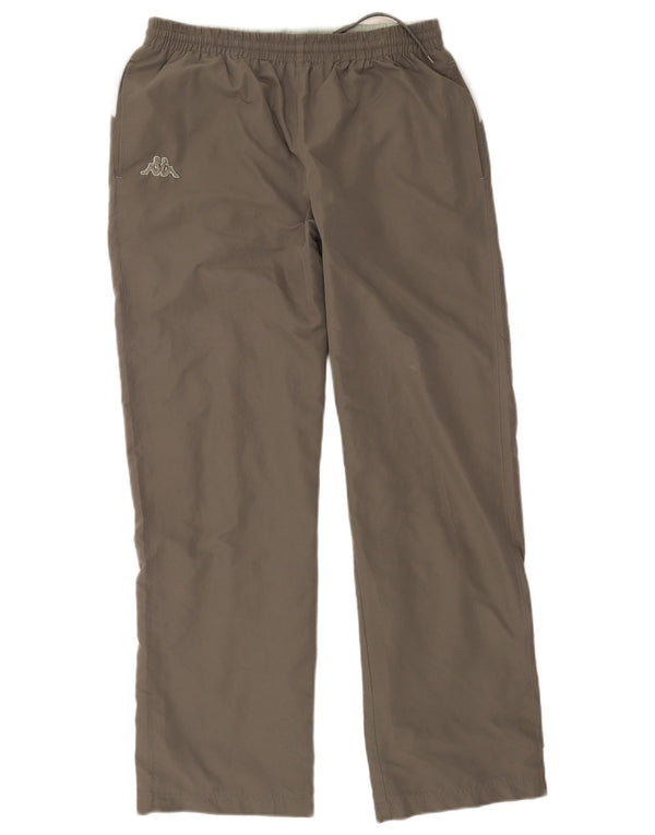Pantaloni da tuta da uomo Kappa Large in poliestere grigio