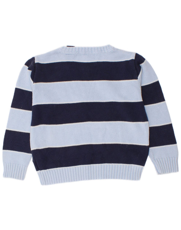 Polo Ralph Lauren Maglione da ragazzo con scollo a barca 3-4 anni a righe blu