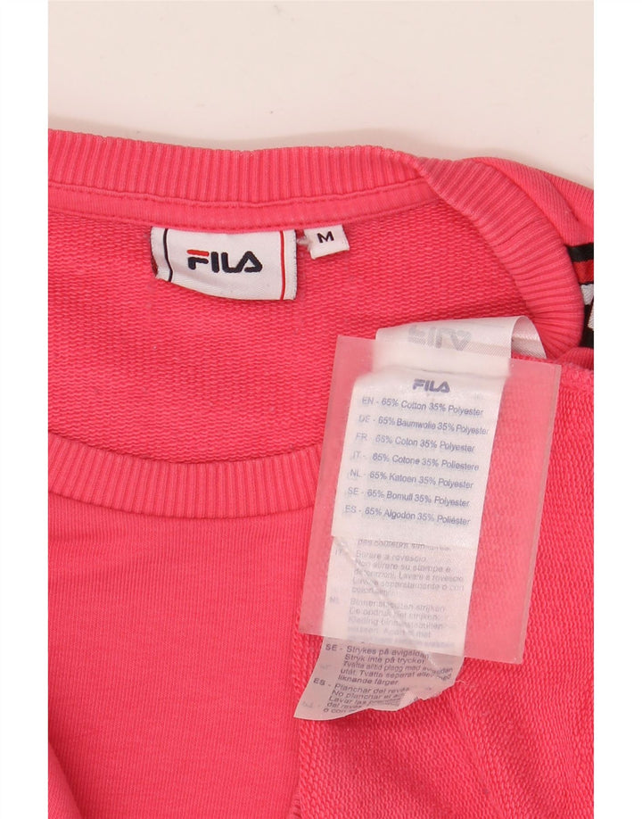 Felpa grafica da donna Fila Jumper UK 14 Colorblock rosa medio