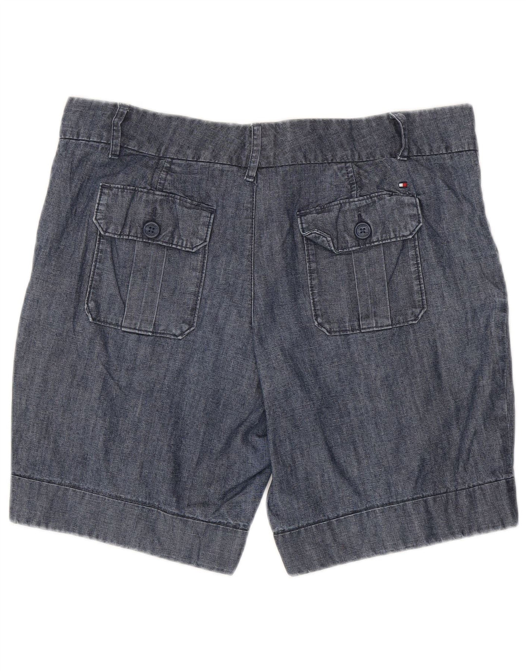 TOMMY HILFIGER Pantaloncini chino da donna US 10 Large W36 Blu navy