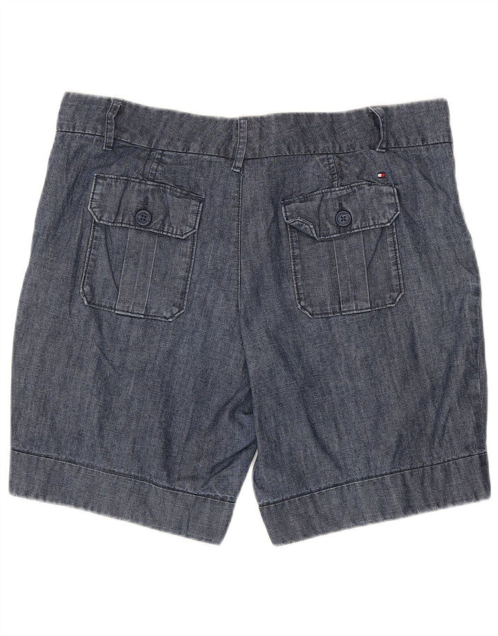 TOMMY HILFIGER Pantaloncini chino da donna US 10 Large W36 Blu navy