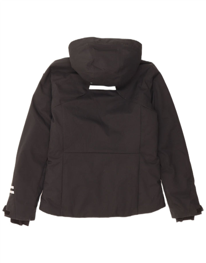 Giacca impermeabile con cappuccio da donna Rossignol UK 14 grande poliestere nero