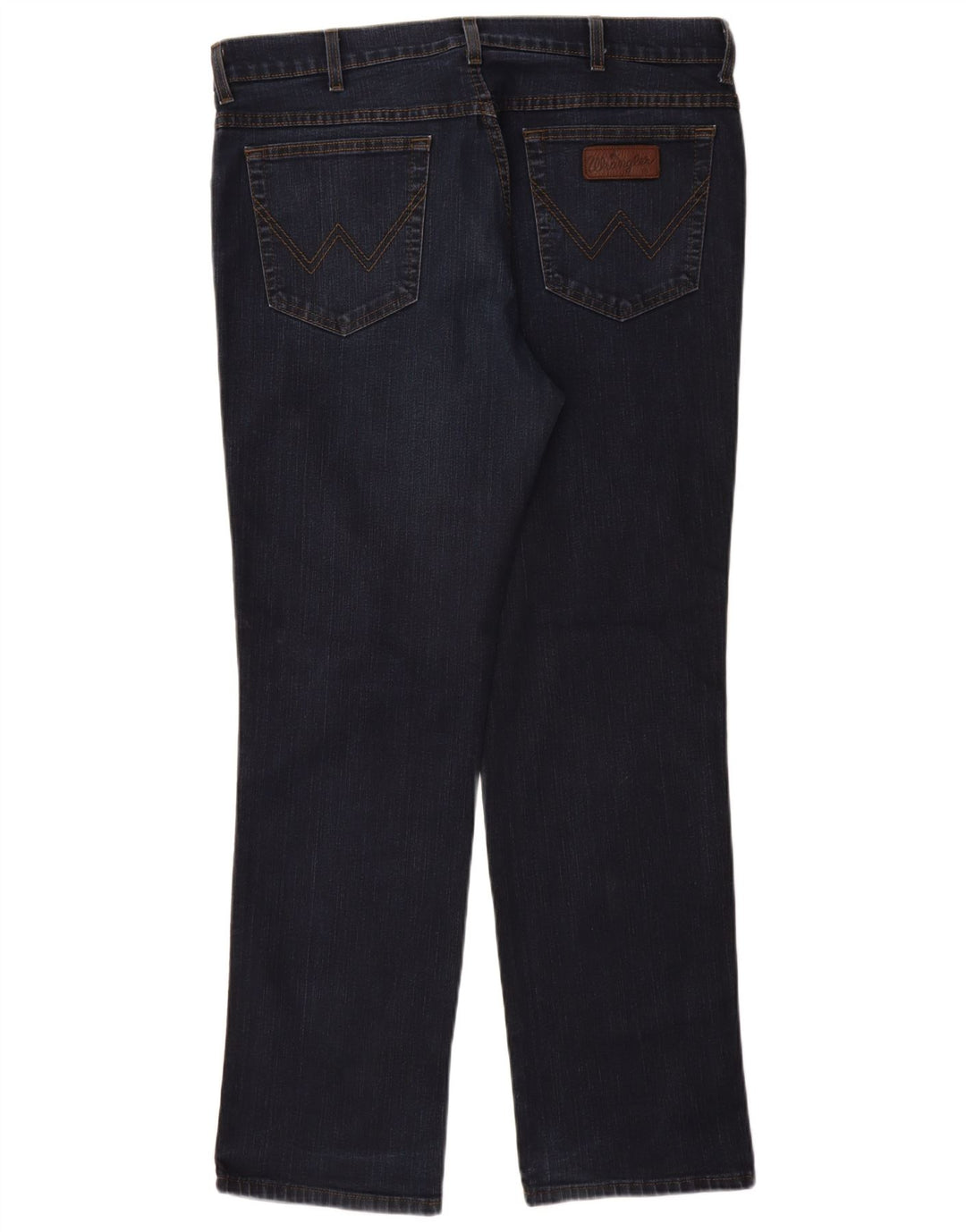 Jeans dritti elasticizzati Texas da uomo Wrangler W38 L32 cotone blu navy