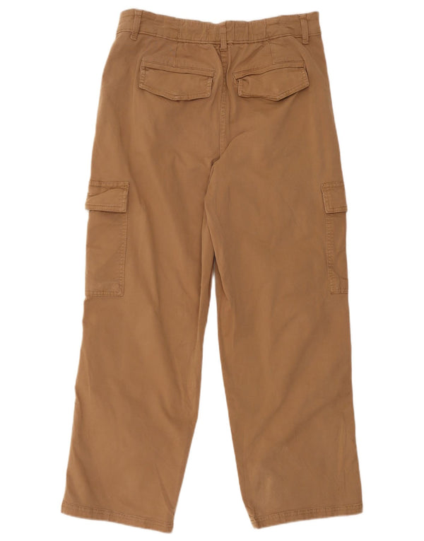 Pantaloni cargo corti Marks & Spencer da donna UK 12 medi W34 L26 Beige
