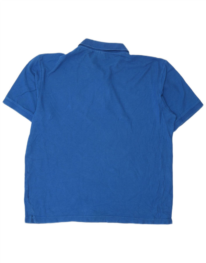 Polo da uomo Fila Large in cotone blu