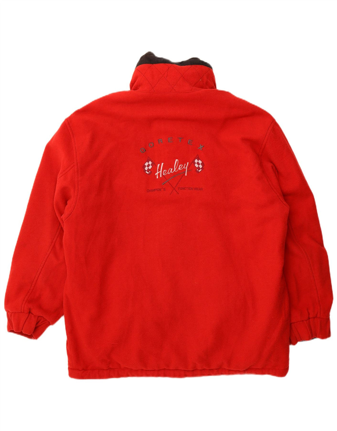 Giacca reversibile grafica Gore-Tex vintage da uomo UK 40 grande rossa in poliammide