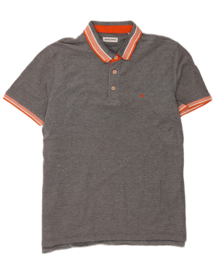 Polo da uomo Jack & Jones XL in cotone grigio