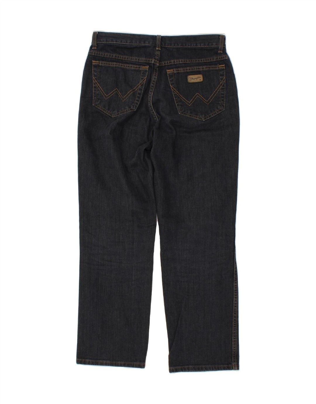 Jeans dritti da uomo WRANGLER W32 L30 cotone blu navy