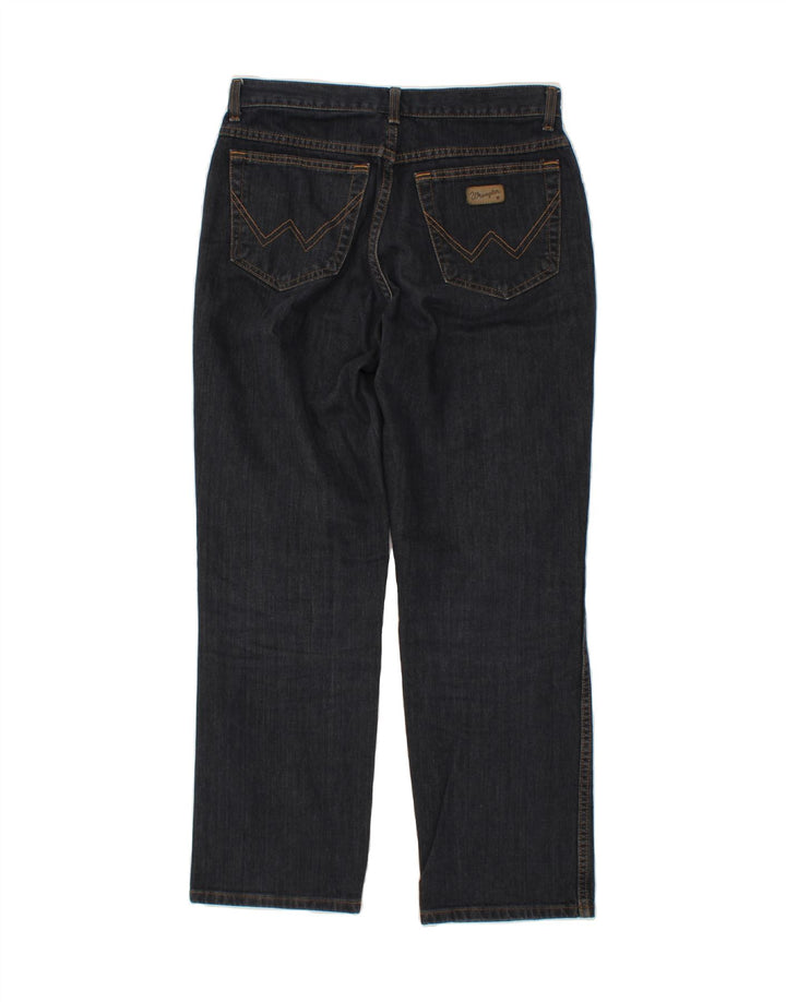 Jeans dritti da uomo WRANGLER W32 L30 cotone blu navy